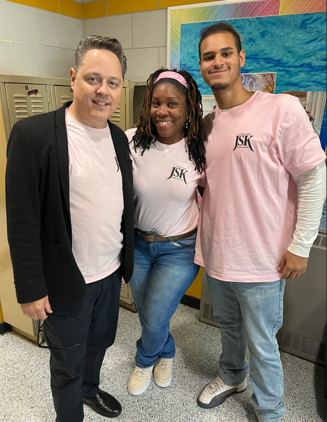 Left: Mr. Fernandez, Ms. Ruffin and Student
Manhattan Campus